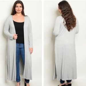 Grey duster sweater 💚